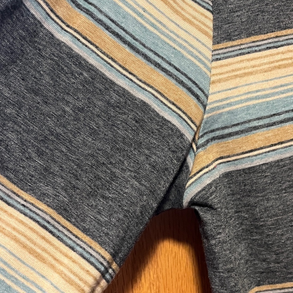 Salty Crew Blue and Tan Striped Hoodie - Picture 3 of 9